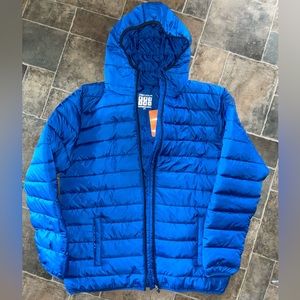 Brand new winter jacket xxl men size blue soft and warm
